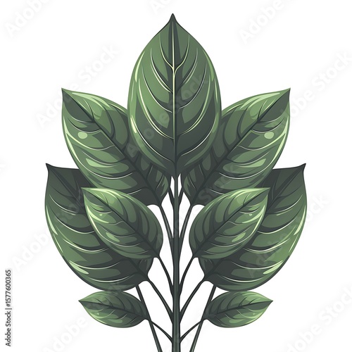Vibrant green spinach natural food high resolution picture