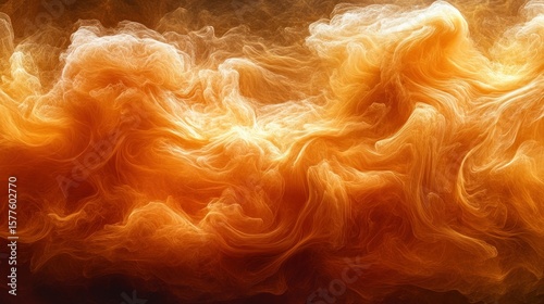 Abstract swirls of amber and gold, resembling smoke or liquid