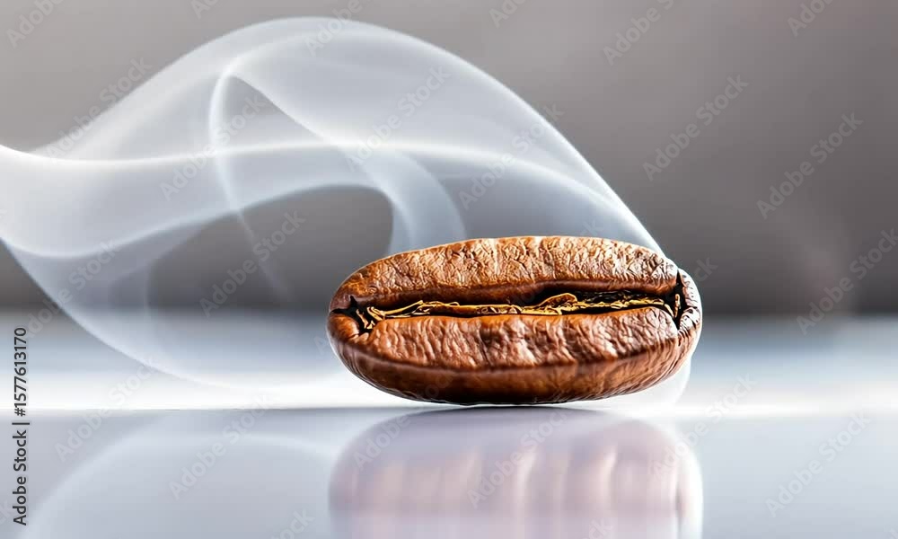 Roasted Coffee Bean with Smoke