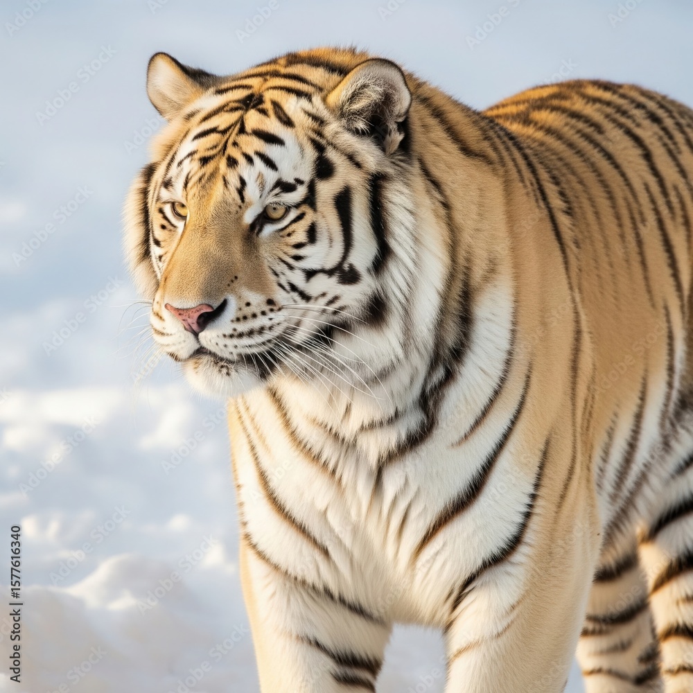 Fototapeta premium Wild Tiger in Jungle – International Tiger Day Nature Poster