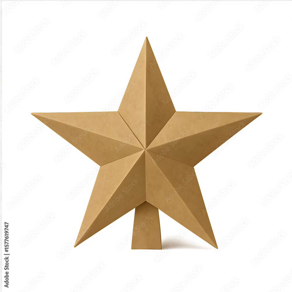 Obraz premium Christmas star decoration, Christmas star on white background