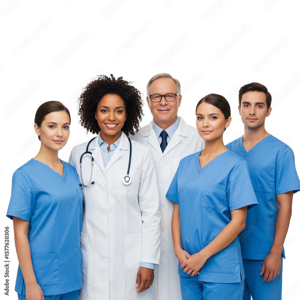 smiling medical team smiling medical team