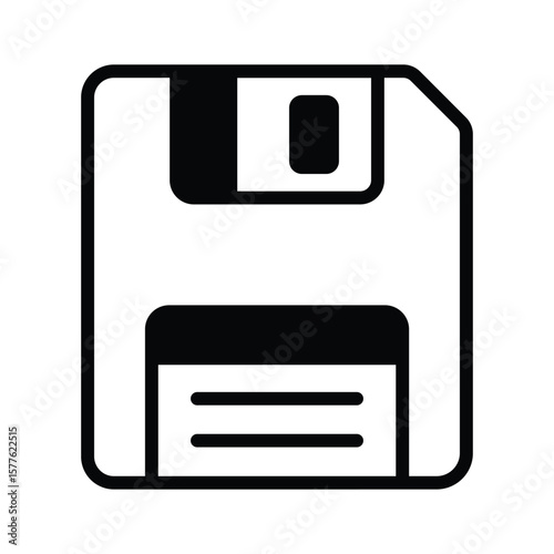 Get a glimpse of this floppy glyph style icon