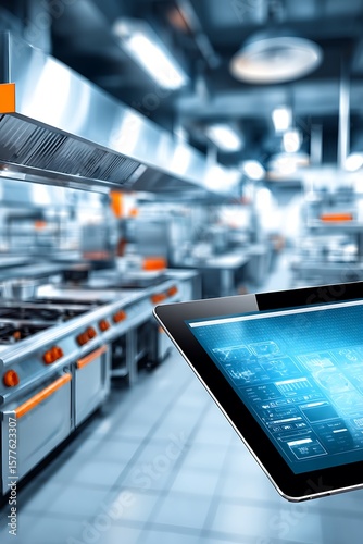 Commercial kitchen, digital interface
