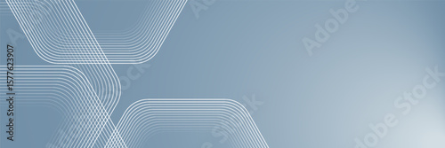 Abstract hexagon lines on gray background. Geometric stripe line art design for poster, brochure, cover, website, banner