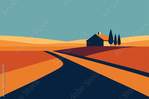 vector illustration of a road