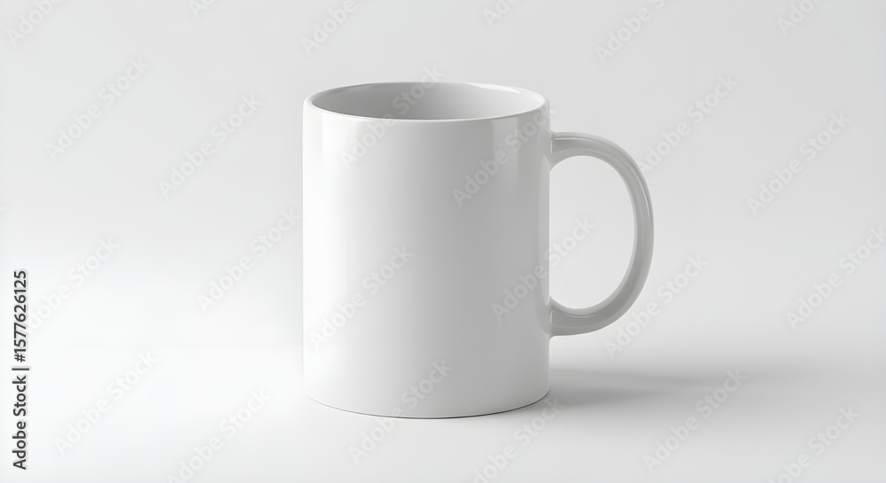 Fototapeta premium white background cup mockup