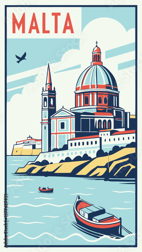 Malta Radiant - A Vintage Voyage to Domes, Shores, and Sail