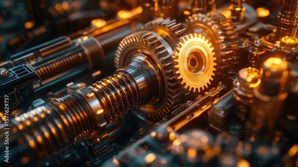 Close-up view of intricate gears and machinery Close-up view of intricate gears and machinery