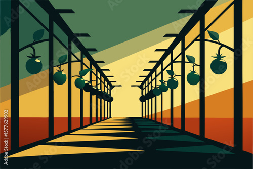 sunset on the bridge