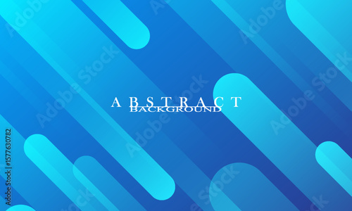 Abstract blue background with diagonal lines. Dynamic shapes composition. Vector illustration