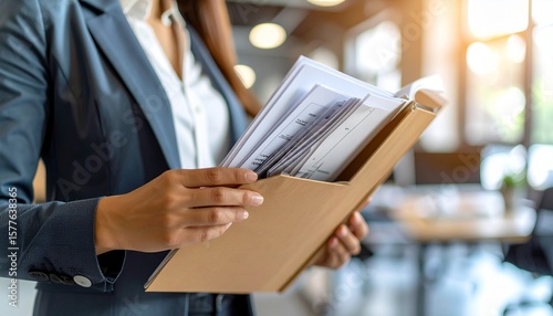 Serious courtroom lawyer preparing litigation documents for a business client before an official hearing, formal suit, seated at a polished wooden desk with open legal files and case notes, classic la