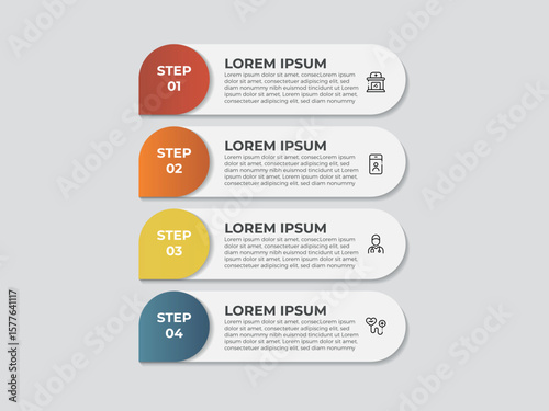 ector Infographic 3d long circle label, infographic with number 10 options processes.