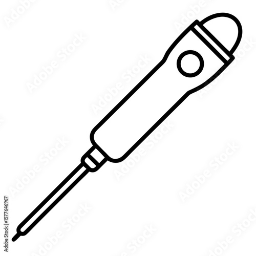 voltage tester icon basic handheld white