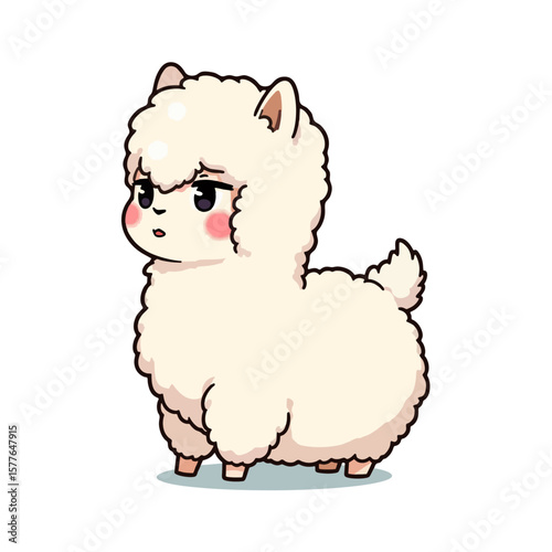 Cute Baby Llama Clipart 10