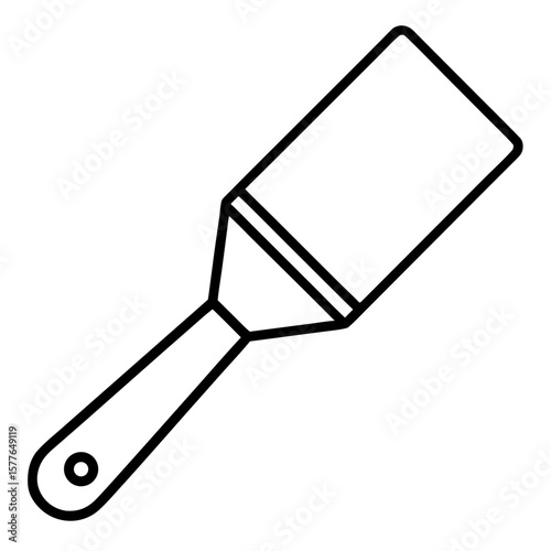 putty knife icon flat wide blade white background