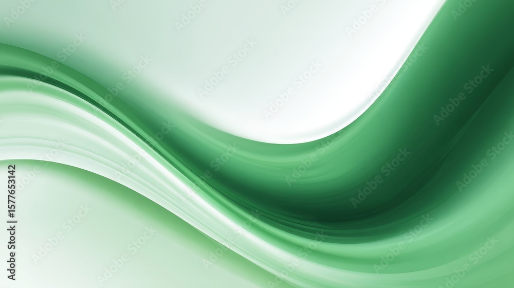 Fototapeta premium Minimalistic background with a smooth gradient of green and white, modem and abstract simple and elegant, professional and sleek design