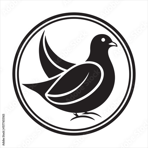 mourning dove silhouette vector art