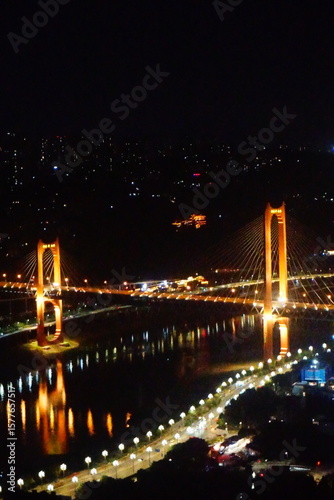 Canvas Print Chonching bridge at night