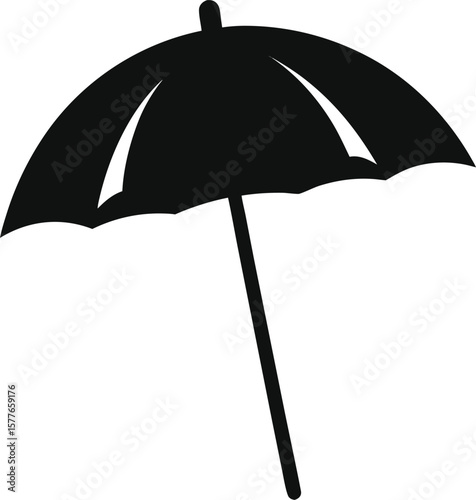 Umbrella outline vector illustration