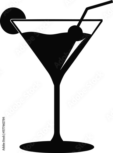 Cocktail icon design vector template