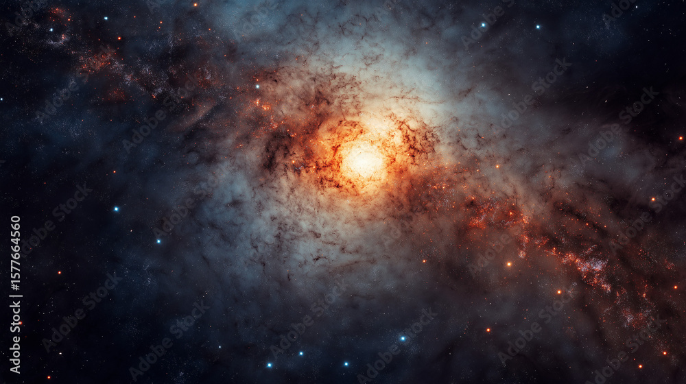 Obraz premium space galaxy background