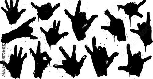 Shaka hand sign spray paint
