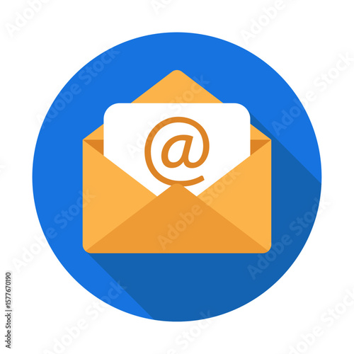 Email icon vector illustration Isolated on White Background