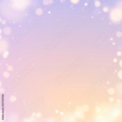 abstract Soft Pastel Gradient Background with Dreamy Bokeh Light Effects