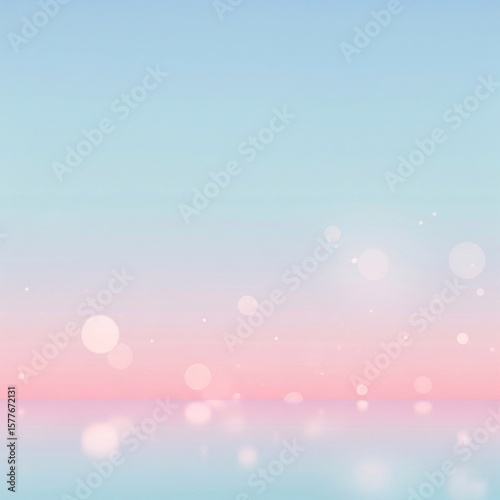 abstract Soft Pastel Gradient Background with Dreamy Bokeh Light Effects