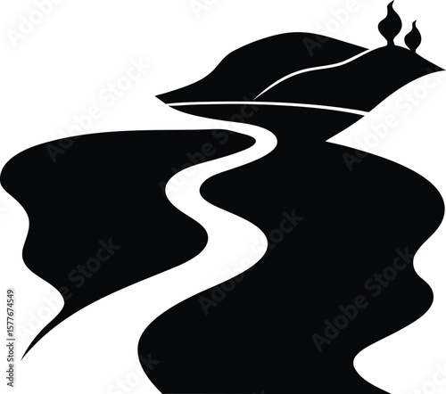 Vecteur illustration silhouette femme, mode et beauté art icône symbole