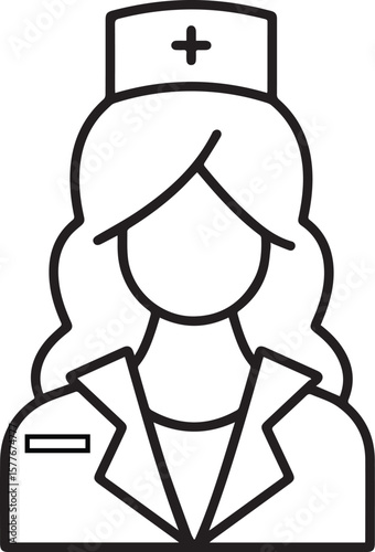 nurse with white background