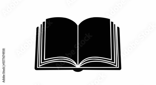 open book vector illustration