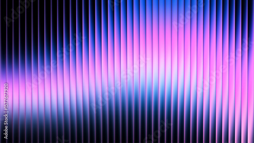 Vibrant gradient pattern with vertical glowing neon lines blending smooth and radiant colors. Minimalistic and futuristic abstract background perfect for creative digital designs. Vector illustration