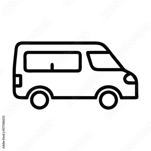 Omnibus icon outline Vector