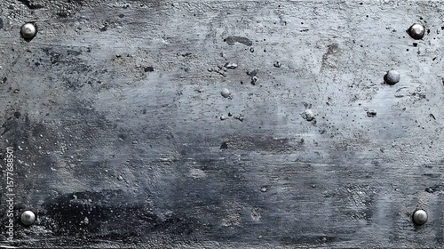 Metal Plate with Rivets Background