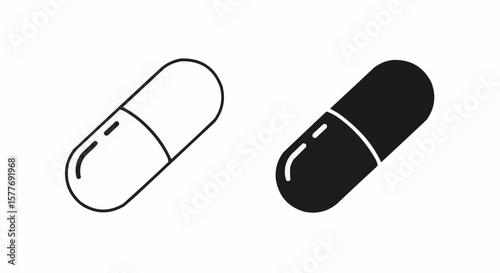 vector illustration of a pill