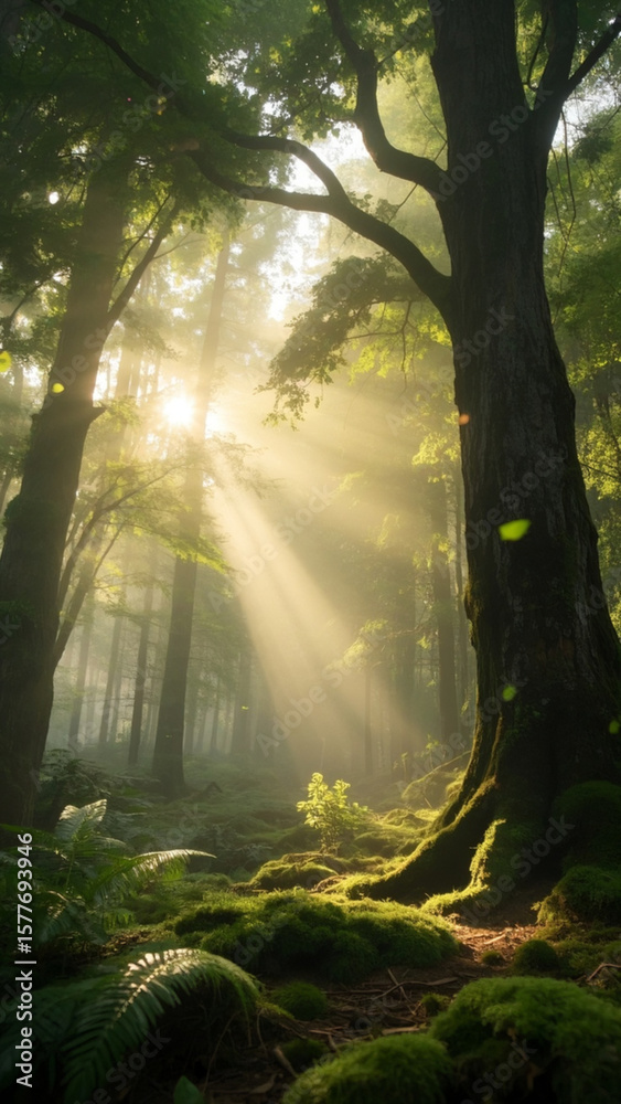 Obraz premium morning in the forest 0008