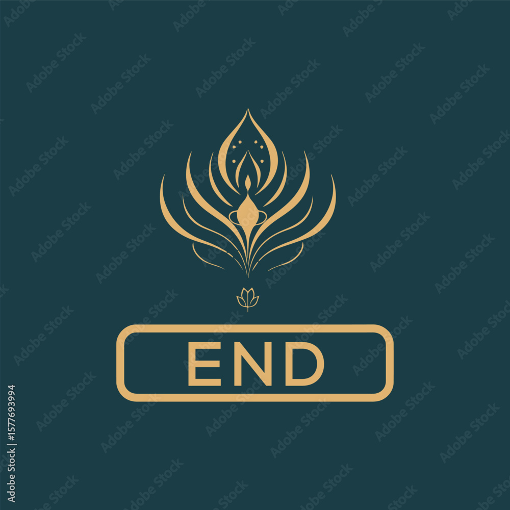 Obraz premium END logo design