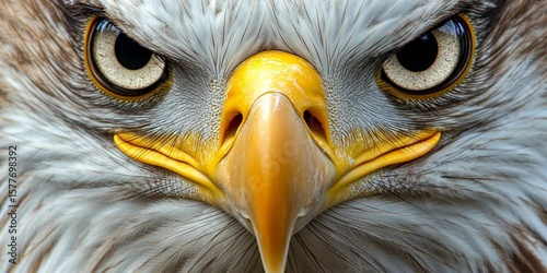 American bald eagle face