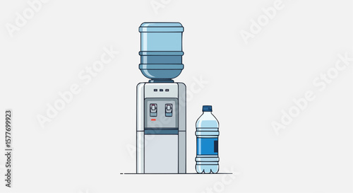 plastic bottle of water isolated