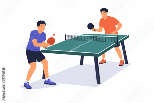 table tennis players