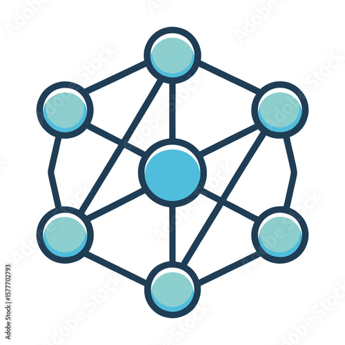 Abstract Network Structure: A sophisticated illustration showcasing interconnected nodes, symbolizing the intricate web of networks.