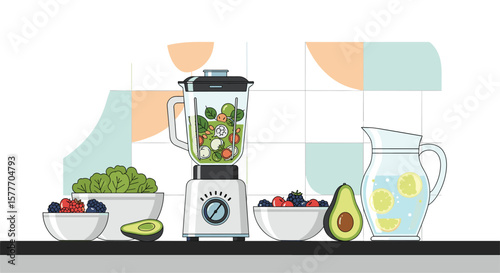 Creating deliciously healthy smoothies with fresh fruits and greens for your refreshing lifestyle