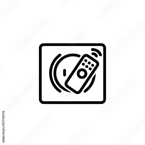 Remote control on a portable device with a screen switch