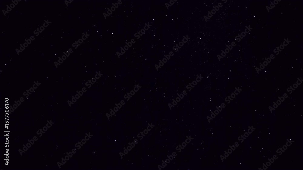 Starry Night Sky Loop – Minimal Animated Stars Background in Deep Space