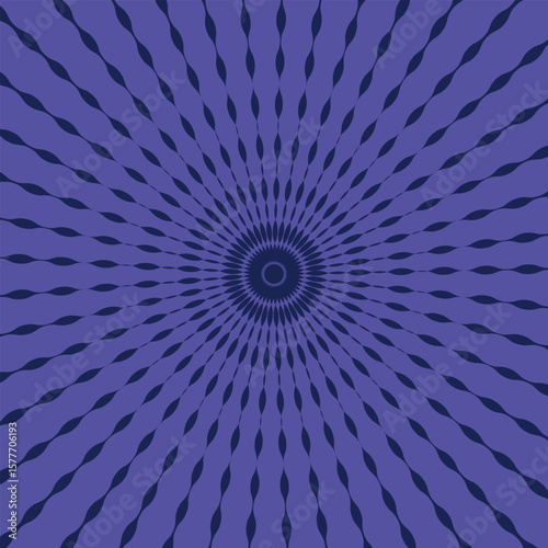 abstract some illusionist line sunburst pattern design