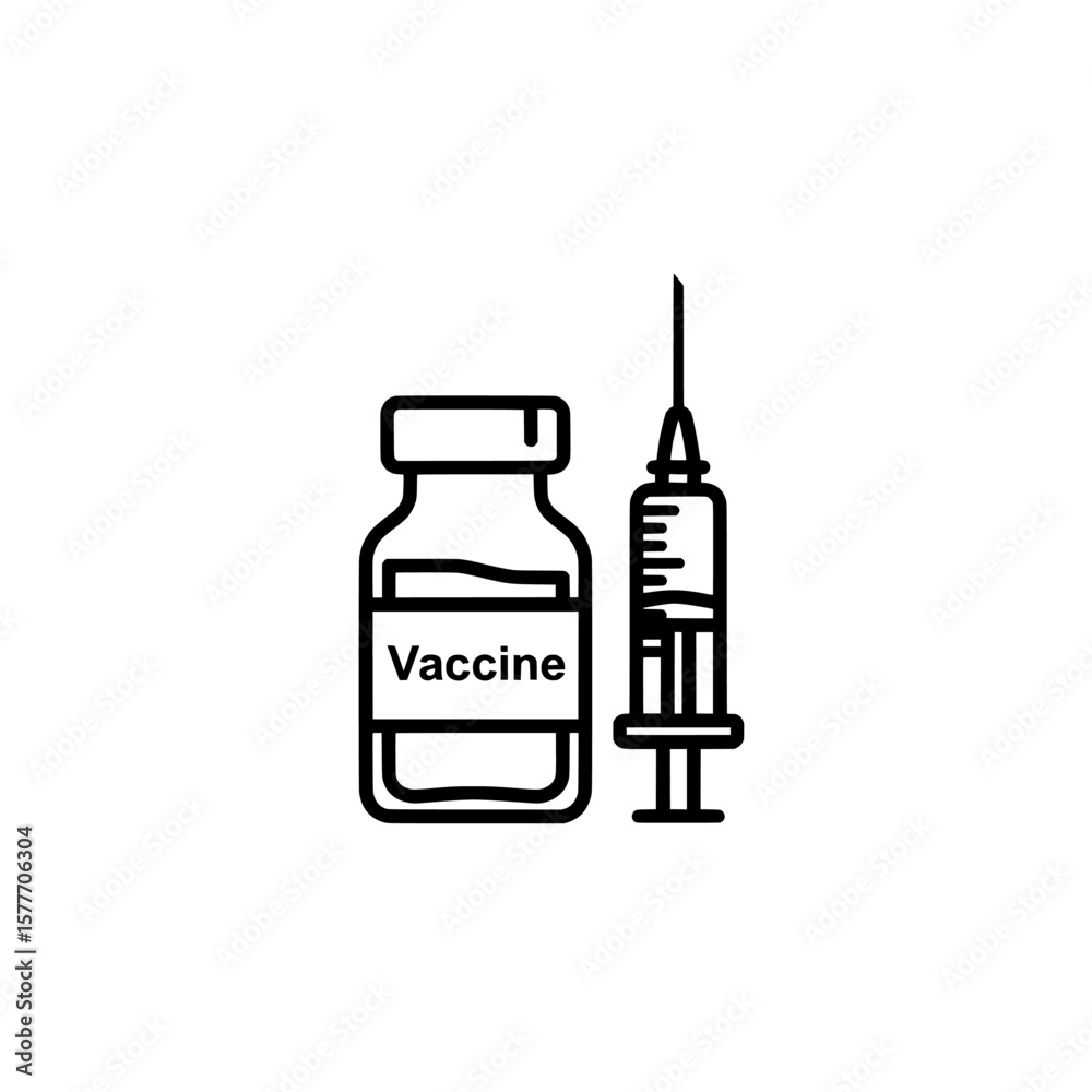 medical syringe and vaccine bottle for healthcare and immunization medical syringe and vaccine bottle for healthcare and immunization