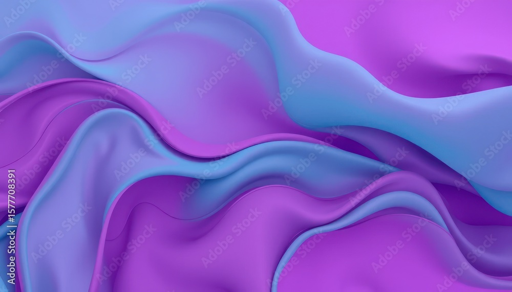 Obraz premium Abstract Fluid Art in Purple and Teal Colors for Creative Backgrounds