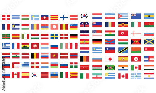 Wallpaper Mural World Most Popular Rounded Flags Torontodigital.ca